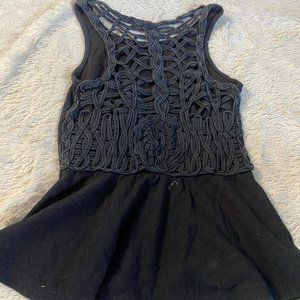 FREEPEOPLE- intricate back detail tank top